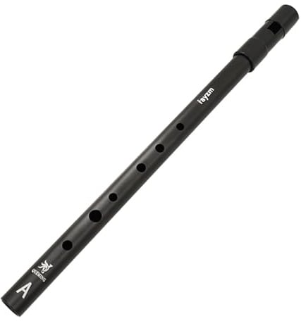 rayzm Tin Whistle/Irish Whistle, Alt Metallflöte in A, 6-Loch Penny Whistle aus Aluminium für Anfänger, Stabiler Ton, Robuste Verarbeitung, Traditionelle Folkflöte