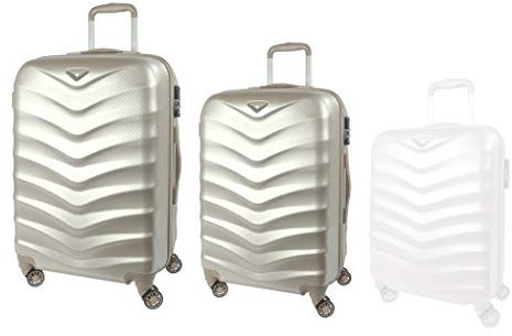 ABISTAB Verage Hartschalenkoffer Seagull 2er Koffer-Set M+L (66-75 cm) 4 Räder Dazzling Gold Limited Edition TSA-Schloss, 2 teilig Hartschale-Reisekoffer-Set Trolley erweiterbar