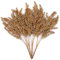 LOVENIMEN Künstliche Pflanzen für Weihnachten, künstliches goldenes Weizengras, Lavendel, Blumen, Büsche, Kunstgras, Sträucher, für drinnen und draußen, hängender Übertopf, Heim, Gold, 4 Stück