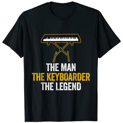 Der Mann Der Keyboarder Die Legende Lustiger Keyboarder T-Shirt