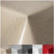 Wachstuchtischdecke Tischdecke abwaschbar PVC Plastik-Tischdecken Gartentischdecke RUND OVAL ECKIG Rechteckig Outdoor Wachs Tafeldecke (Beige, Eckig 130x260cm)