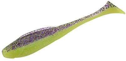 ZECK - Angelköder, Kunstköder, Gummifisch - BA Sexy Swimmer | 12cm - Purple Chartreuse | 5 STK.