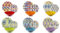 Excelsa Ikat Servizio Piatti 18 Pezzi, Porcellana e Stoneware, Decoro Multicolore, 6 Persone
