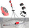 Beton -Estrich -Vibrationsmaschine, elektrischer Betonvibrator mit bürstenloser Motor, Lithium -Batterie -Oberfläche Glatte Finish -Maschine mit 9 -Gang -Einstellung und Stromanzeige,2Battery