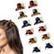 Pince Cheveux Femme, 12 Pcs Mini Pince Crabe Couleur Différente, Petite Pinces à Cheveux, Pince Griffe Barettes Cheveux, Antidérapant accessoire Cheveux Pour Filles et Femmes