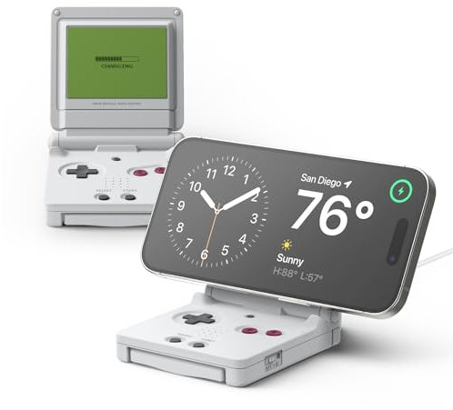 elago MS W5 Charging Stand Compatible with MagSafe Charger - Standby Mode, Premium Silicone Stand Compatible with iPhone 17, 16, 15, 14, 13, 12 Series [Charger Not Included]