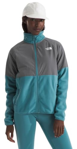 THE NORTH FACE Glacier Heavyweight - Giacca in pile da donna, con cerniera, colore: Blu Algae e Smoked Pearl, XS