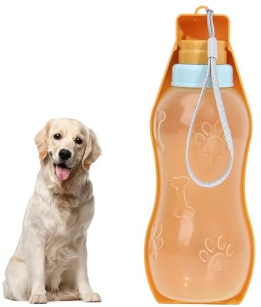 Portable Foldable 350ml Dog Travel Water Bottle - Comfortable Easy Drinking, Outdoor Drink Cup with Water Bowl