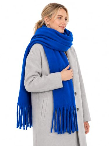 DiaryLook Chunky Scarf Ladies Winter Fluffy Scarf Gifts for Women Chunky Blanket Presents for Mum Oversized Thick Shawl
