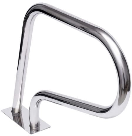 Edelstahl Poolgeländer, Einstiegshilfe Handrail U-Förmiger mit Griffabdeckung Swimmingpool Handläufe für Schwimmbäder Schräglagen Spa Wasserpark