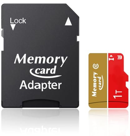 Custom Catch Memory Card 1024GB with Adapter, 4K Full HD Micro Memory Cards, Read Speed 100MB/s, TF Card 1024GB Memory Card for Cameras and Drones, with A2 U3 App Performance -G1024GB