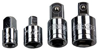 US PRO B1255 4 Piece Socket Adapter Set 1/4'', 3/8'' & 1/2'' Drive
