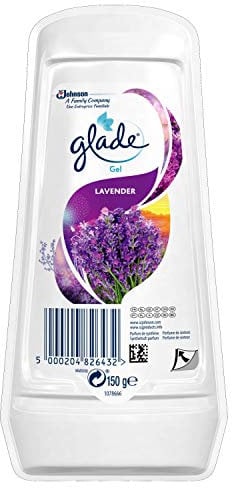 Glade By Brise Gel-Lufterfrischer, Für Frische in allen Räumen sowie Schränken, Bis zu 30 Tage, Blumiger Lavendel-Duft, 150 g