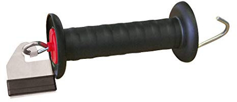 Eider 5X Torgriff mit Haken und Litzclip Weidezaunband Anschluss 40mm - schwarz - Schnell und stabil angebauter Torgriff für Band