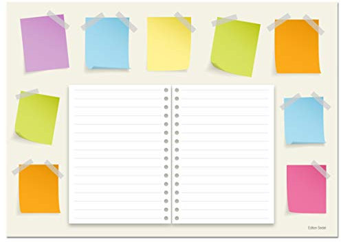 Edition Seidel Schreibtischunterlage Wochenplaner Papier zum Abreißen DIN A3 To Do Schreibunterlage 25 Blatt Papierunterlage Abrissblock Wochenplaner Schulsachen Schreibtisch Tischunterlage (Post 2)