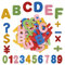 KATOOM 142STK Moosgummi Buchstaben Aufkleber Set Glitter Schaumstoff Sticker Selbstklebend Zahlen Klebebuchstaben Alphabet Glitter zum Basteln für Schultüte Deko DIY Handwerk