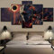 Airxcn Spiel Dark Souls Soul 5 Panel Leinwand Wandkunst Home Wohnzimmer Dekor Poster HD Print