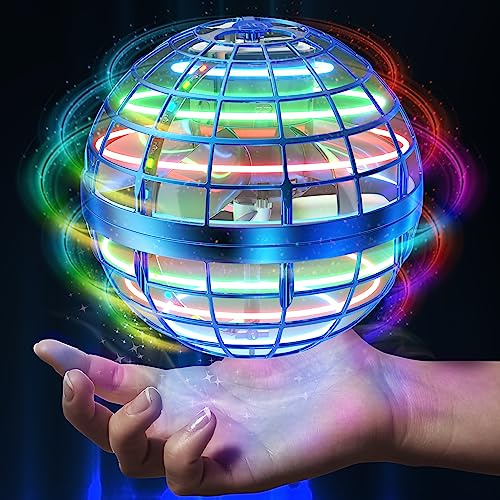 AMERFIST Flying Orb Ball Toy,Cosmic Globe Boomerang Hover Ball Galactic Fidget Spinner, Hand Drone Orbit, Cool Toys Gift for 6 7 8 9 10+ Year Old Boys Girls Teens Outdoor Toys(Blue)