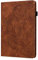 LMFULM® Case for Lenovo Tab E10 TB-X104F (10.1 Inch) PU Leather Case Protective Shell Smart Case with Stand Case Flip Cover Embossing Peacock Flower Brown