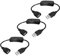 Greluma 3 Piezas de Cable USB Macho a Hembra con Interruptor de Encendido/Apagado, Interruptor Basculante en Línea de Extensión USB para Grabadora de Conducción, Lámpara de Escritorio LED