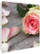 banjado® Großer Schlüsselkasten Glas/Schlüsselbox 30cm x 30cm mit 50 Haken - Motiv Rosa Rose/Schlüsselkasten modern für Schlüsselaufbewahrung mit beschreibbarer, magnetischer Glastür