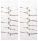 CHENGSE Hijab Schal Clips, 24 Stück Muslim Hijab Schal Pin Perle Clip Schal Clips Zubehör - Weiß, Legierung und Kunstperlen