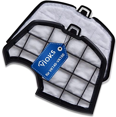 VIOKS Set 2x Motorfilter Staubsauger Ersatz für Vorwerk Handstaubsauger Filter - Ersatzfilter für Vorwerk Kobold VK150 & Vоrwеrk VK 140 Staubsaugеr
