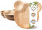 BIOZOYG Palmware Plats anniversaire enfant en design mignon ourson I 24 pièces feuille de palmier assiettes jetables 22x24cm I Vaisselle jetable assiette stable 100% biodégradable