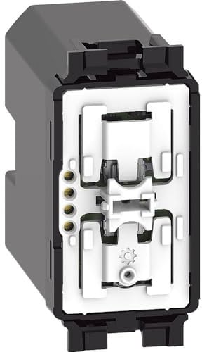 Bticino K4003CWI Comando Luci Wireless Connesso Living Now, per Accendere le Luci, Spegnerle e Regolarne l'Intensità con lo Smartphone o con Alexa, Siri e Google home, 1 Posto