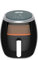 Zephir, Friggitrice ad Aria 6L, 1800W, Doppio Cestello Estraibile Antiaderente, Oblò trasparente, Display LED, 8 Programmi di cottura, Temperatura regolabile, Timer 60 minuti.