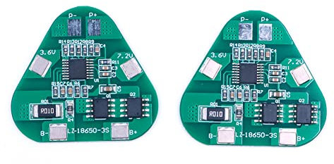 DollaTek 2Pcs 3 Strings 18650 10.8v 11.1v 12.6v Dreieckige Lithium-Akku-Schutzplatte