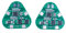 DollaTek 2Pcs 3 Strings 18650 10.8v 11.1v 12.6v Dreieckige Lithium-Akku-Schutzplatte