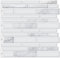 Art3d 10-Sheet Premium Stick On Kitchen Backsplash Tiles, 12x12 Peel and Stick Self Adhesive Wall Tiles, White Marble Design