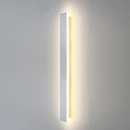 ZTWLEED LED Wandleuchte Innen,44W Wandlampe Innen Moderne Drei Farbtemperaturen 3000K/4000K/6000K Lange Wandbeleuchtung für Schlafzimmer Wohnzimmer Korridor Treppenhaus,120CM Weiß 110-240V