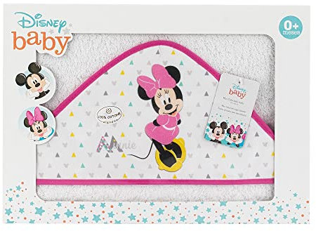 Amazon Disney Minnie Mouse Geo Badetuch Weiß/Rosa