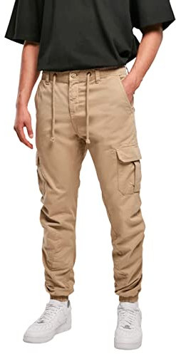 Urban Classics Herren Cargohose Cargo Jogging Pants, Farbe unionbeige, Größe 4XL