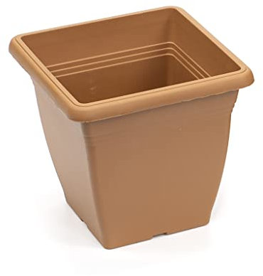 Tildenet Gardenware | Maceta cuadrada de jardín | 20cm |terracota|FPSQ21-T