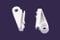Thundict Shower Door Guides | Runners Gliders for Sovereign Bifold Doors. One Left and One Right SOV-4