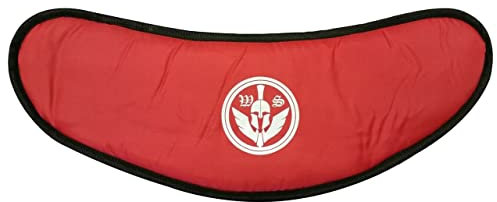 Warrior Gears Motorcycle Helmet Visor Bag for Men, Motorbike Helmet Visors Protection Bag with Waist Belt, Padded Women's Visors Bag, Scratch Resistant Visor Protective Bag - Red