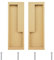 MOROBOR Lot de 2 poignées de porte coulissante encastrées en alliage de zinc avec vis cachées, modernes et simples pour tiroir de grange, placard, armoire (or mat)