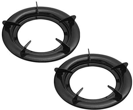 Kichvoe 2 Piezas Soporte De Estufa De Gas Salvamanteles De Anillo De Gas Soporte para Estufa Placa De Cocina Estufa Quemador Rejilla Rango De Gas Cuna Wok Horno Eléctrico Planchar Estante