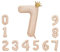 Foil Luftballon 7 Helium Folienballon Zahlen Ballon XXL Folien Beige Ballon 7 Geburtstag 100cm/40inch