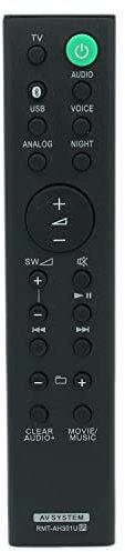 RMT-AH301U Télécommande de rechange pour barre de son Sony HT-MT300 HT-MT301 HT-MT300/B HT-MT300/W HTMT300 HTMT301