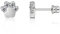 Limerencia Medizinische Titan Ohrringe, G23 Hypoallergen Gesundheitsstecker Ohrstecker mit Schraubverschluss, Nickelfreie Ohrringe für Damen, Mädchen und Kinder (Cat Paws CZ)