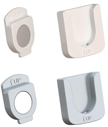 RTRTGS 2 Pezzi Supporto Magnetico per Telecomando Staffe, Porta Telecomando da Muro Magnetico Senza Fori Portatelecomando, per Casa, Ufficio, Scuola