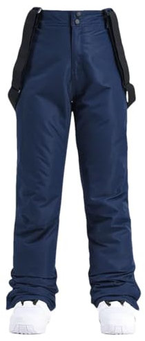 Suwequest Winter-Skihose für Damen, Outdoor, winddicht, warm, verdickt, Snowboard-Skihose, dunkelblau, 36