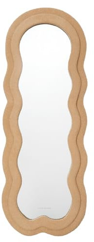 Flamingueo Wandspiegel - Spiegel Groß, Spiegel Asymmetrisch, Standspiegel, Ganzkörperspiegel Wand, Room Decor, Dekorative Wandspiegel, Wavy Mirror