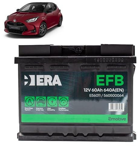 Batteria 60Ah EFB per Toyota Yaris 1.0 1.5 benzina 2020+
