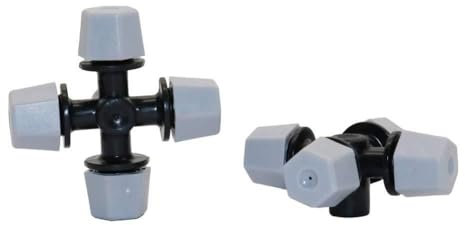 Rohrreparaturwerkzeuge 200 Stück Garten Beschlagen Atomisierende Sprinkler 6 mm Schnittstelle Staubentfernung abkühlende Nebel Spritzen Gartenbewässerungsdüse