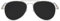 AOURBENE Retro Runde Polarisiert Pilotenbrille Herren Ultraleichte Metallrahmen Sonnenbrille UV400 Schutz Outdoor Schwarze Fliegerbrille